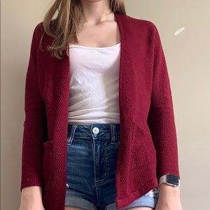 Pink Clover Cardigan Sweater